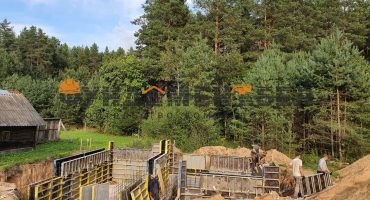 ленточный фундамент с цокольным этажом